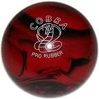 BuyBocceBalls - EPCO Candlepin Bowling Balls - Cobra Pro Rubber - Red & Black (4 1/2 inch- 2lbs.7oz.) - Single - Made in USA