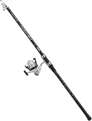 Mitchell Adventure 2 Spinning Rod - Durable Glass Composite Spin Fishing Lure Rods with Stainless Steel Guides for Freshwater and Sea Fishing