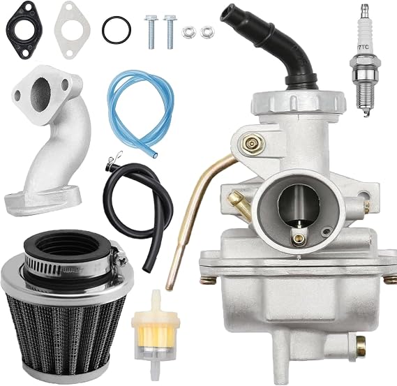 PZ20 Carburetor Tune Up Kit Fits 125cc 110cc 90cc 70cc 50cc TaoTao Coolster ATV Pit Dirt Bike Sunl Kazuma Loncin Baja Apollo Lifan PW80 CRF70 4 Stroke Engine Chinese Kids Quad Go Kart 4 Wheeler Parts