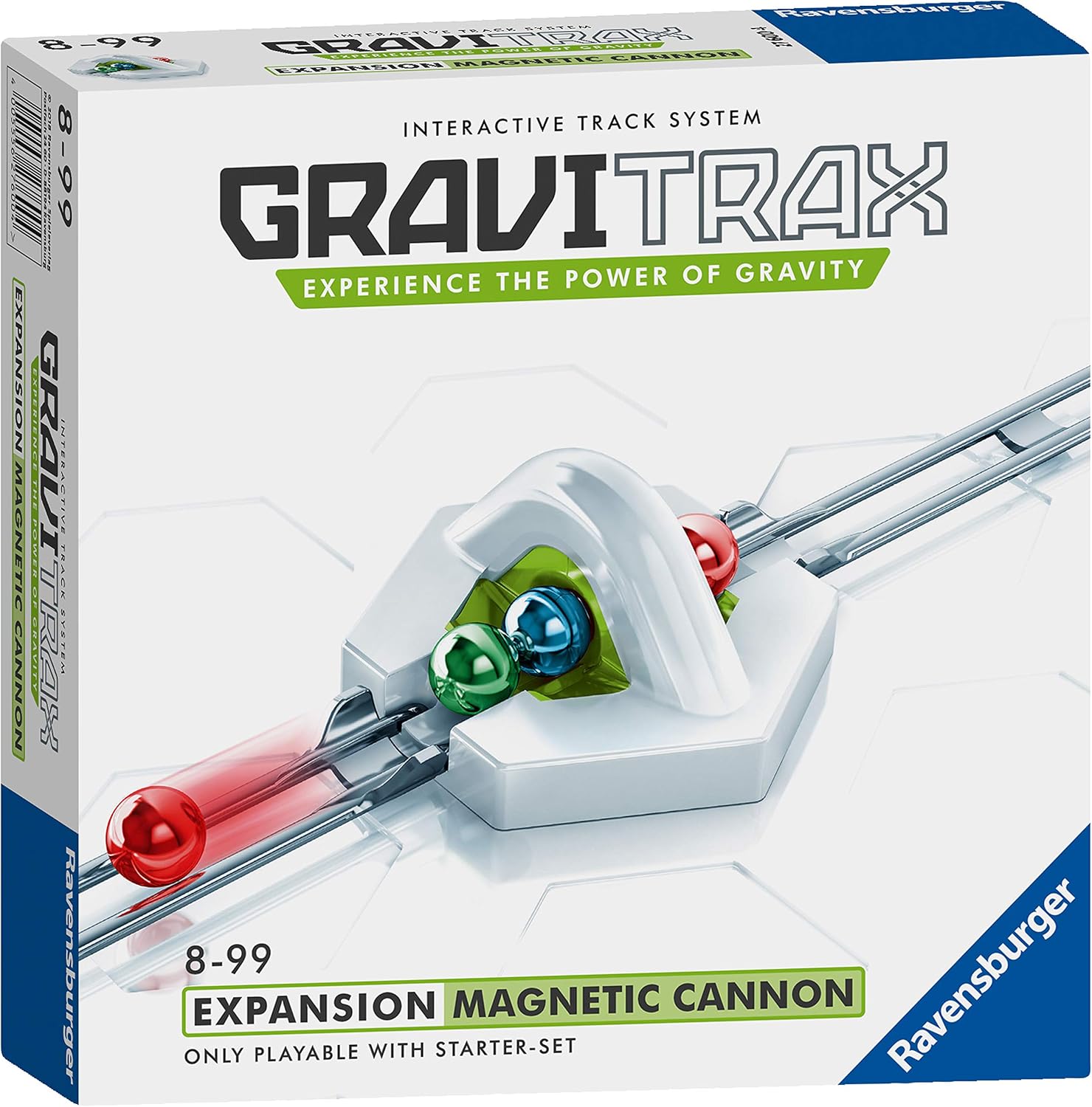 Ravensburger GraviTrax Magnetic Cannon - Add On Extension Accessory Marble Run and Construction Toy For Kids Age 8 Years Up - STEM
